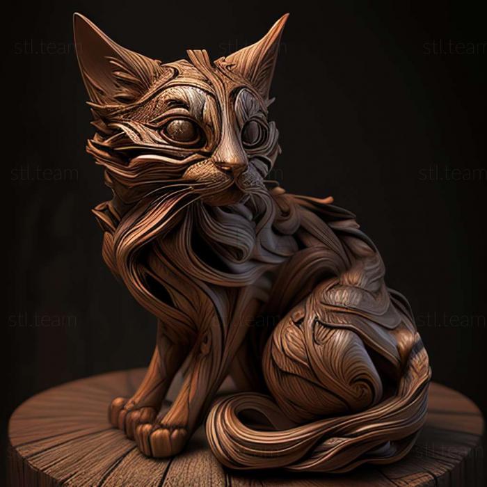 3D model Suphalak cat (STL)